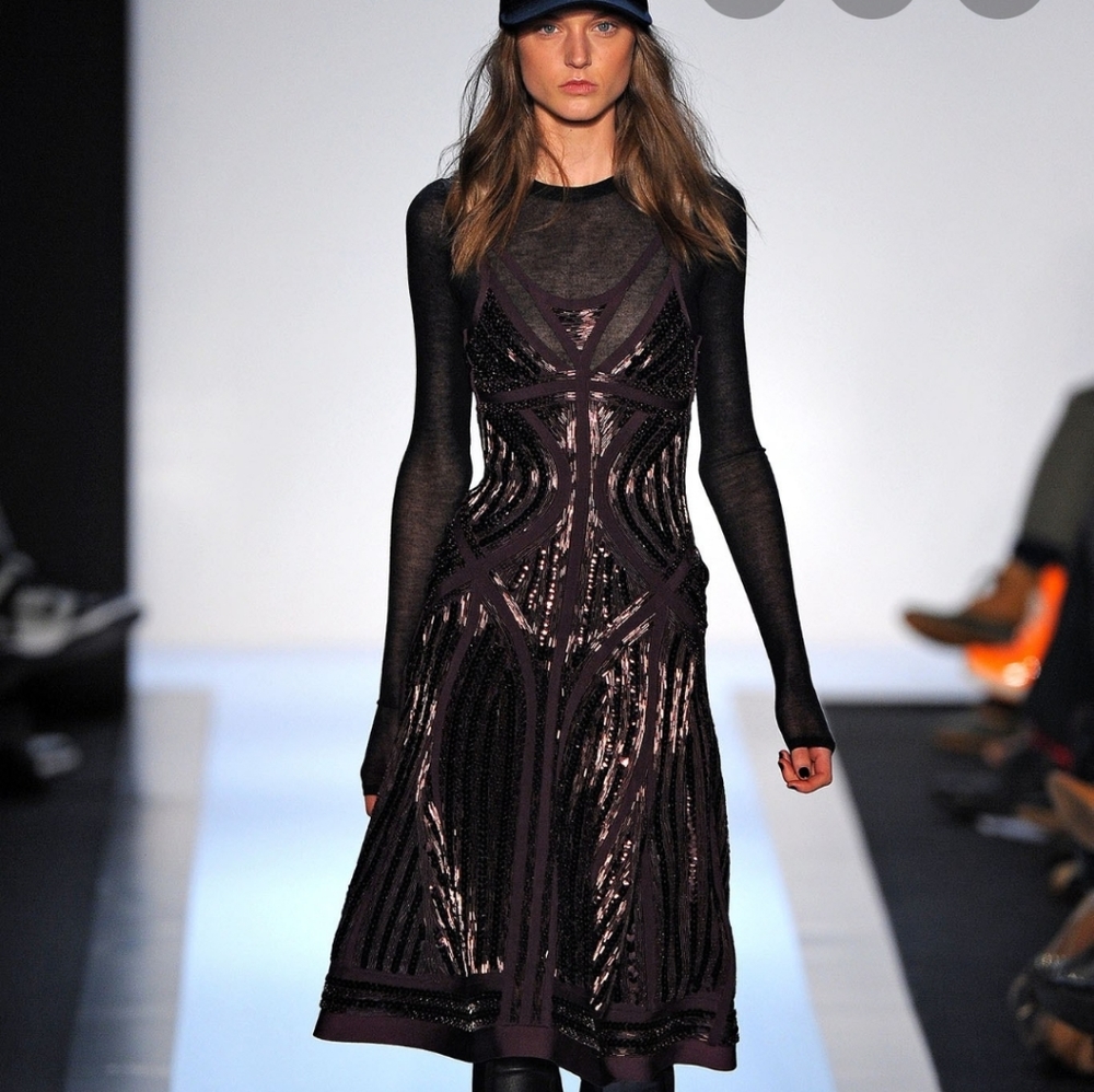 Lux Bandage Aline Brown Dress